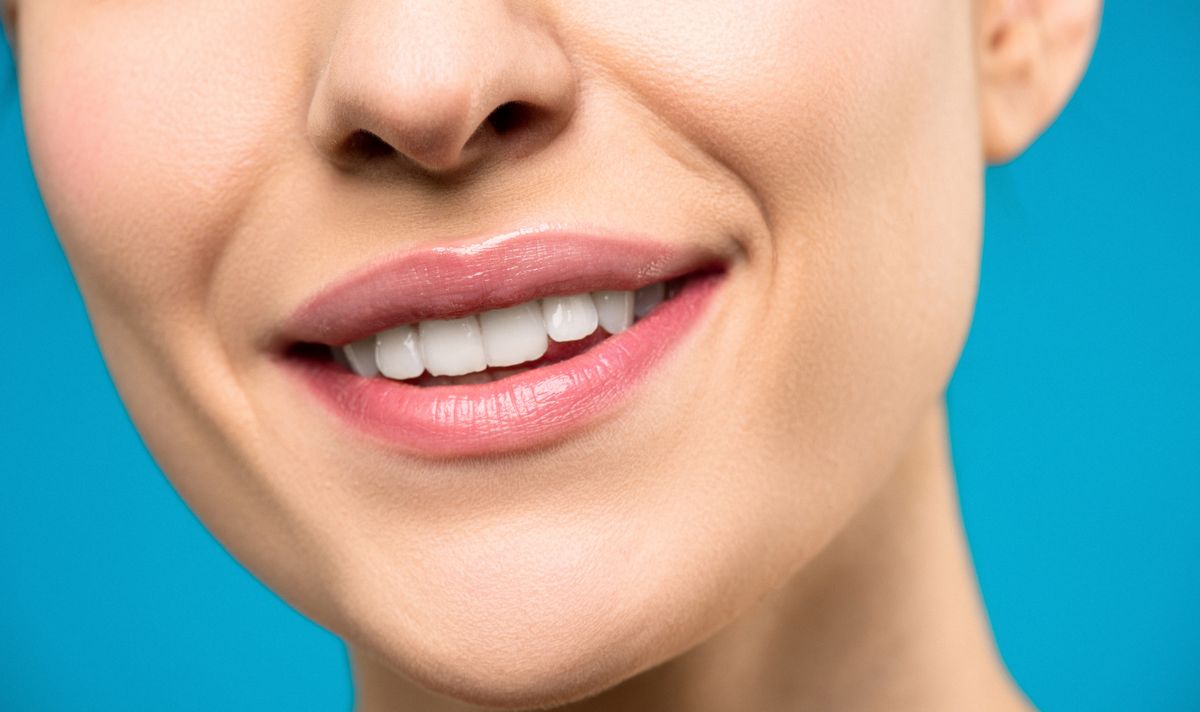 Close-up of a bright, healthy smile